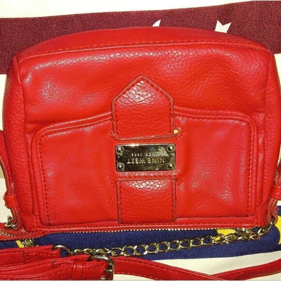 Small Nine West red satchel - Picture 4 of 7